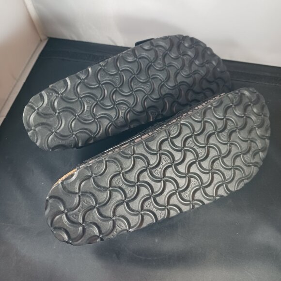 Birkenstock Arizona Birko-Flor Metallic Stones Black sandals US size 7 - Picture 10 of 10